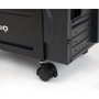 TOOQ Soporte metálico para CPU de suelo con ruedas UMCS0004-B